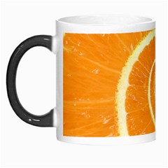 Spiral Citrus Orange Droste Morph Mug from ArtsNow.com Left