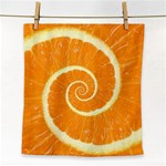 Spiral Citrus Orange Droste Face Towel