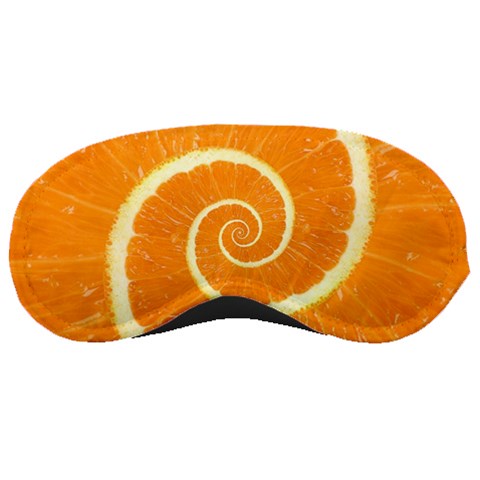 Spiral Citrus Orange Droste Sleeping Mask from ArtsNow.com Front