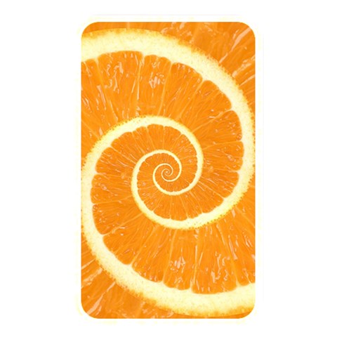 Spiral Citrus Orange Droste Memory Card Reader (Rectangular) from ArtsNow.com Front