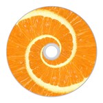 Spiral Citrus Orange Droste CD Wall Clock