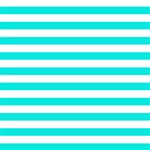 Horizontal Stripes - White and Bright Turquoise ScrapBook Page 12  x 12 