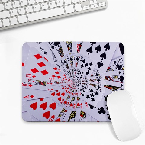 Poker Royal Flush All Suits Droste Spiral Small Mousepad from ArtsNow.com Front