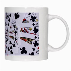 Poker Royal Flush All Suits Droste Spiral White Mug from ArtsNow.com Right