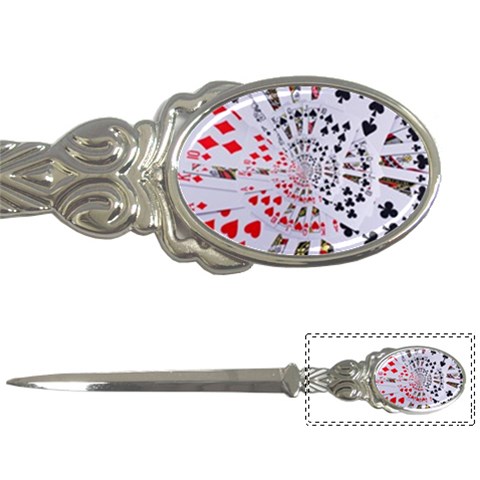 Poker Royal Flush All Suits Droste Spiral Letter Opener from ArtsNow.com Front