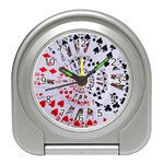 Poker Royal Flush All Suits Droste Spiral Travel Alarm Clock