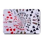 Poker Royal Flush All Suits Droste Spiral Small Doormat