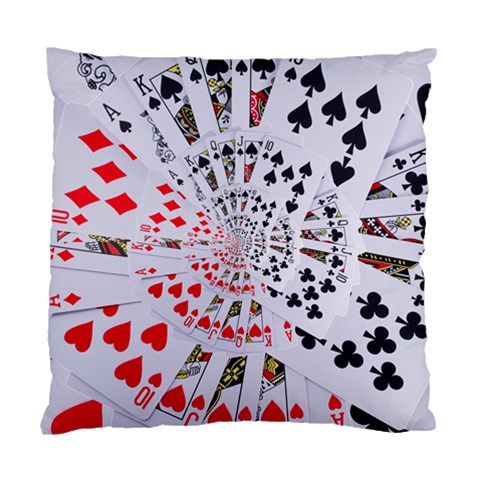 Poker Royal Flush All Suits Droste Spiral Standard Cushion Case (One Side) from ArtsNow.com Front