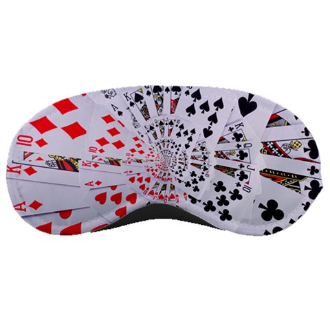 Poker Royal Flush All Suits Droste Spiral Sleeping Mask from ArtsNow.com Front