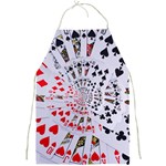 Poker Royal Flush All Suits Droste Spiral Full Print Apron