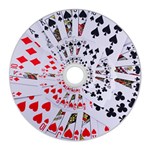 Poker Royal Flush All Suits Droste Spiral CD Wall Clock