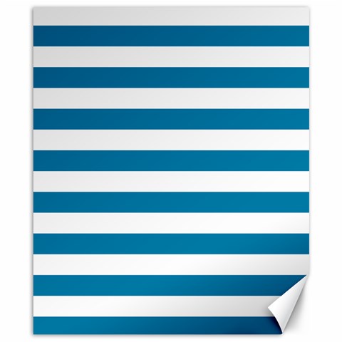 Horizontal Stripes 8.15 x9.66  Canvas - 1