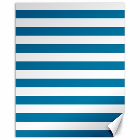 Horizontal Stripes 10.95 x13.48  Canvas - 1