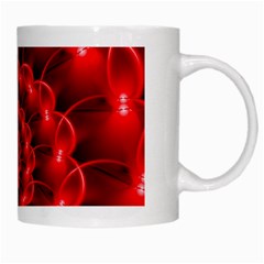 Glossy Red Spiral Fractal White Mug from ArtsNow.com Right