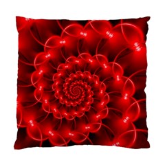 Glossy Red Spiral Fractal Standard Cushion Case (Two Sides) from ArtsNow.com Front