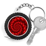 Glossy Red Spiral Fractal Measuring Tape