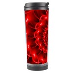 Glossy Red Spiral Fractal Travel Tumbler