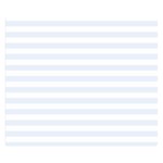 Horizontal Stripes - White and Pastel Blue Double Sided Flano Blanket (Small)