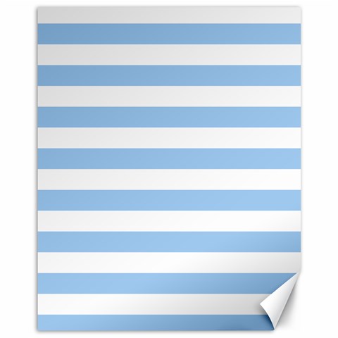 Horizontal Stripes 10.95 x13.48  Canvas - 1