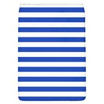 Horizontal Stripes - White and Cerulean Blue Removable Flap Cover (L)