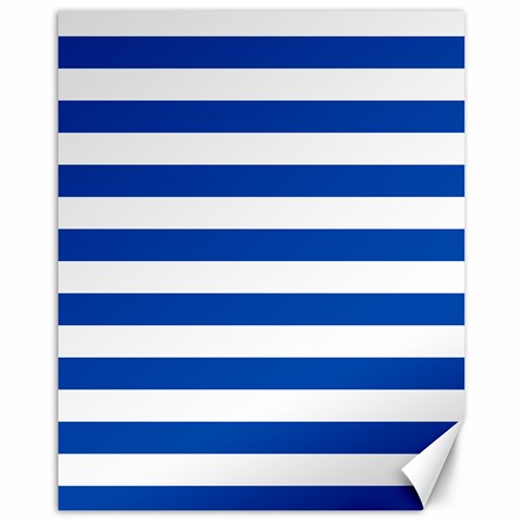 Horizontal Stripes 10.95 x13.48  Canvas - 1