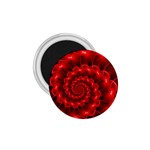 Glossy Red Spiral Fractal 1.75  Magnet