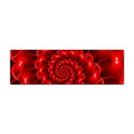 Glossy Red Spiral Fractal Sticker (Bumper)