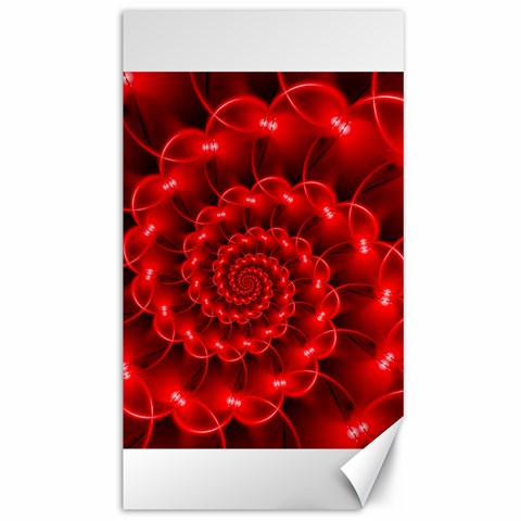 Glossy Red Spiral Fractal Canvas 40  x 72  from ArtsNow.com 39.28 x69.23  Canvas - 1