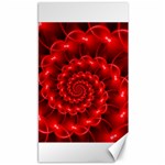 Glossy Red Spiral Fractal Canvas 40  x 72 