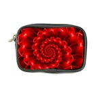 Glossy Red Spiral Fractal Coin Purse