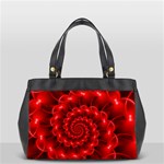 Glossy Red Spiral Fractal Oversize Office Handbag