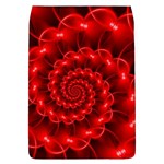 Glossy Red Spiral Fractal Removable Flap Cover (L)