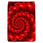 Glossy Red Spiral Fractal Removable Flap Cover (S)