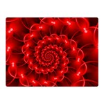 Glossy Red Spiral Fractal Double Sided Flano Blanket (Mini)