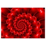 Glossy Red Spiral Fractal Samsung Galaxy Note 4 Case (White)