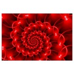 Glossy Red Spiral Fractal Samsung Galaxy Note 4 Case (Black)