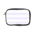 Horizontal Stripes - White and Pastel Violet Coin Purse