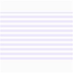 Horizontal Stripes - White and Pastel Violet Collage 12  x 18 