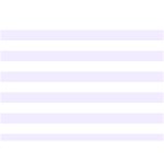 Horizontal Stripes - White and Pastel Violet Birthday Cake 3D Greeting Card (7x5)