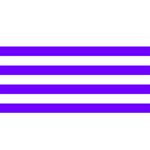 Horizontal Stripes - White and Indigo Violet YOU ARE INVITED 3D Greeting Card (8x4)