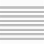 Horizontal Stripes - White and Silver Gray Collage 8  x 10 