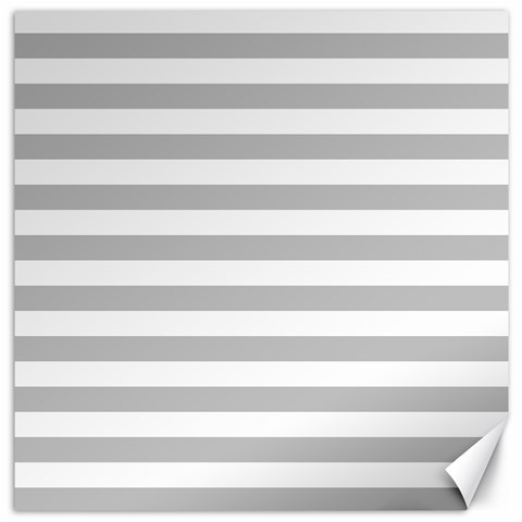 Horizontal Stripes 11.4 x11.56  Canvas - 1