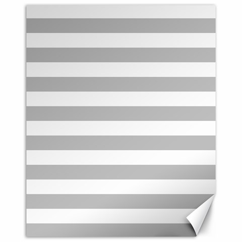 Horizontal Stripes 15.75 x19.29  Canvas - 1