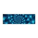 Glossy Light Blue Spiral Fractal Sticker (Bumper)