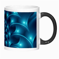 Glossy Light Blue Spiral Fractal Morph Mug from ArtsNow.com Right