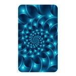 Glossy Light Blue Spiral Fractal Memory Card Reader (Rectangular)