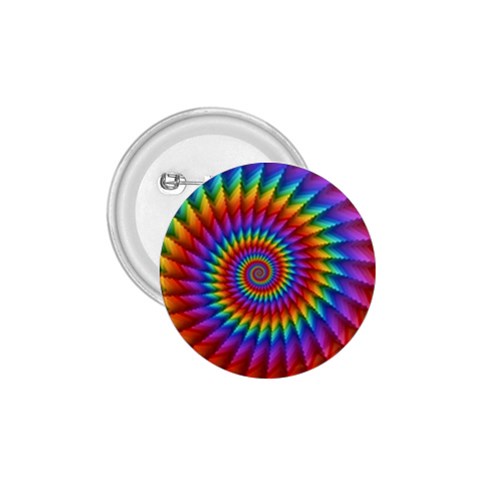 Psychedelic Rainbow Spiral 1.75  Button from ArtsNow.com Front