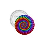 Psychedelic Rainbow Spiral 1.75  Button