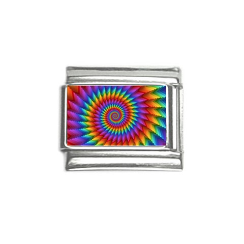 Psychedelic Rainbow Spiral Italian Charm (9mm) from ArtsNow.com Front