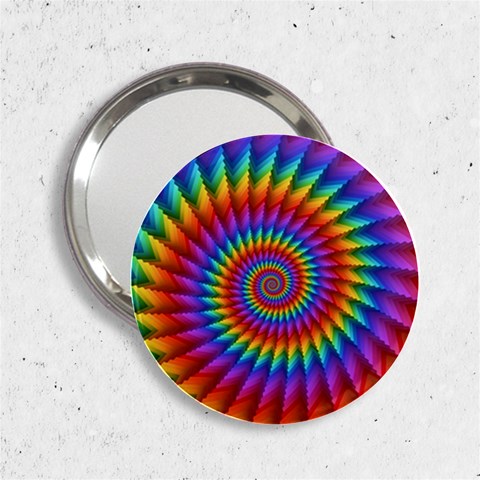 Psychedelic Rainbow Spiral 2.25  Handbag Mirror from ArtsNow.com Front